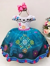 Vestido Infantil Mirabel Encanto Com Cinto De Pérolas