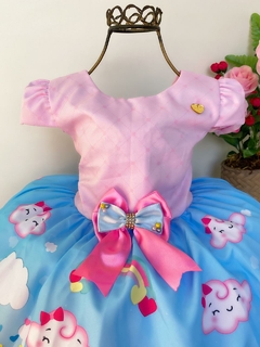 Vestido Infantil Chuva de Bênçãos e Amor Nuvem Luxo - comprar online