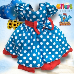 Vestido Infantil de Festa Tema Galinha Pintadinha