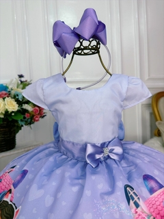 Vestido Infantil Lilás Casa Mágica da Gaby Luxo - comprar online