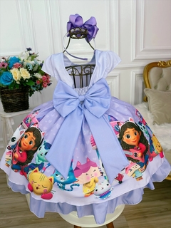 Vestido Infantil Lilás Casa Mágica da Gaby Luxo na internet