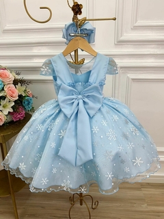 Vestido Infantil Frozen com Cinto de Pérolas Princesas - loja online