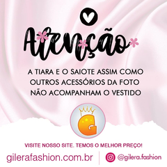 Vestido Infantil Longo Lilás Com Renda e Saia Branca - Gilerá Fashion