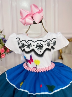 Vestido Infantil Festa Mirabel Encanto Com Cinto De Pérolas - comprar online