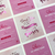 Cartão Agradecimento 9x10 | Hotstamping Rosa - loja online
