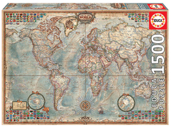 16005 Rompecabezas Puzzle Educa 1500 Piezas El Mundo Mapa Político "SOBRE PEDIDO"