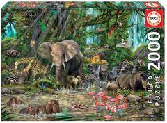 16013 Rompecabezas Puzzle Educa 2000 Piezas Jungla Africana "SOBRE PEDIDO"