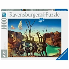 17180 Rompecabezas Puzzle Ravensburger 1000 Piezas Cisnes Reflejando Elefantes Art Collection