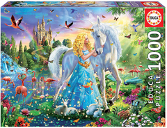 17654 Rompecabezas Puzzle Educa 1000 Piezas La Princesa y el Unicornio "SOBRE PEDIDO"