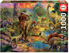 17655 Rompecabezas Puzzle Educa 1000 Piezas Tierra De Dinosaurios