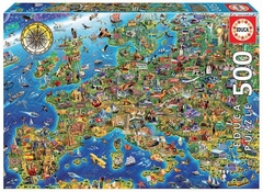 17962 Rompecabezas Puzzle Educa 500 Mapa de Europa "SOBRE PEDIDO"