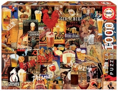 17970 Rompecabezas Puzzle Educa 1000 Piezas Collage de Cerveza Vintage "SOBRE PEDIDO"