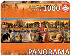 18001 Rompecabezas Puzzle Educa 1000 Piezas Gatos en el Embarcadero "SOBRE PEDIDO"