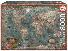 18017 Rompecabezas Puzzle Educa 8000 Piezas Mapamundi Histórico "SOBRE PEDIDO"