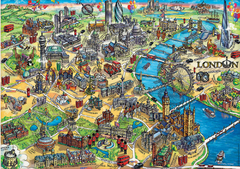 18451 Rompecabezas Puzzle Educa 500 Piezas Mapa de Londres "SOBRE PEDIDO" - comprar en línea