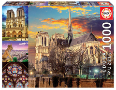 18456 Rompecabezas Puzzle Educa 1000 piezas. Collage de Notre Dame