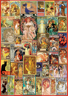 19258 Rompecabezas Puzzle Educa 1000 Piezas Collage de Carteles Art Nouveau "SOBRE PEDIDO"