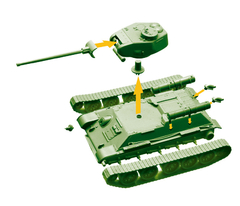 34102 Tanque T34/85 World of Tanks Escala 1/72. - comprar en línea