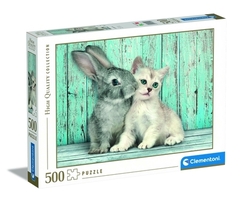 35004 Rompecabezas Puzzle Clementoni 500 Piezas Gato y Conejo "SOBRE PEDIDO"