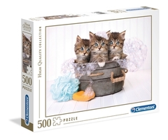 35065 Rompecabezas Puzzle Clementoni 500 Piezas Gatitos y Jabón "SOBRE PEDIDO"