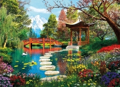 39513 Rompecabezas Puzzle Clementoni 1000 Piezas Jardines de Fuji "SOBRE PEDIDO" - comprar en línea