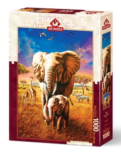 5204 Rompecabezas Art Puzzle 1000 Piezas Madre Elefante