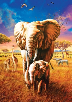 5204 Rompecabezas Art Puzzle 1000 Piezas Madre Elefante - comprar en línea