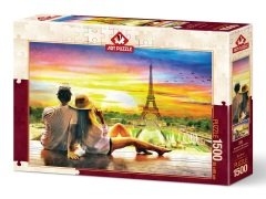 5382 Rompecabezas Puzzle Art Puzzle 1500 Piezas Romance En El Atardecer, París "SOBRE PEDIDO"