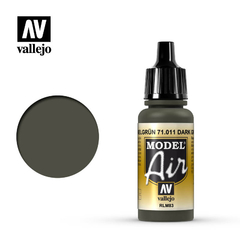 71011 Pintura Acrílica Model Air Dunkelgrün (Verde marrón Oscuro) RLM83 17ml.