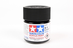 81001 Pintura Acrílica Tamiya X-1 Negro (Black) 23ml.