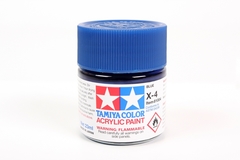 81004 Pintura Acrílica Tamiya X-4 Azul (Blue) 23ml.