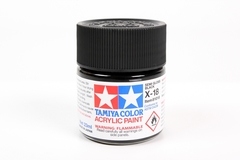 81018 Pintura Acrílica Tamiya X-18 Negro Semi Brillante (Semi Gloss Black) 23ml.