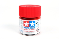 81307 Pintura Acrílica Tamiya XF-7 Rojo Mate (Flat Red) 23ml.