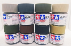 Set Pinturas Colores Militares Mates Tamiya XF Mini 10ml.