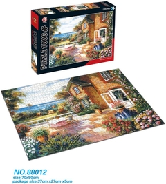 88012 Rompecabezas Puzzle Hao Xiang 1000 Piezas Jardín En El Mediterráneo