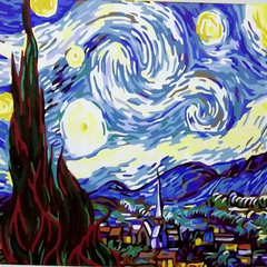 Pintura por números - Vincent Van Gogh - La noche estrellada 