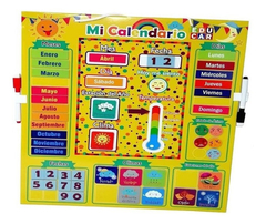 TM003 Tablero Pizarrón Magnético Mi Calendario Didáctico