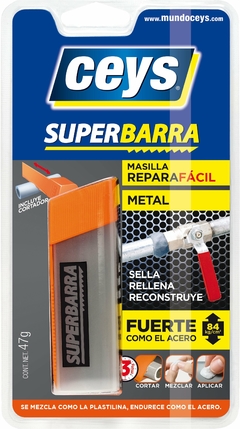 Masilla Repara Fácil Superbarra Metal.