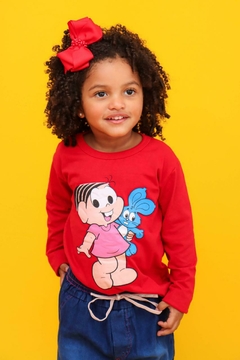 Camiseta Manga Longa Infantil Monica na internet