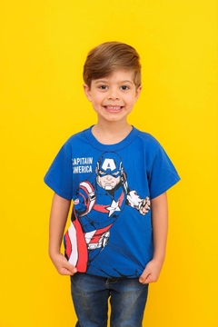 Camiseta Infantil Capitão América - comprar online