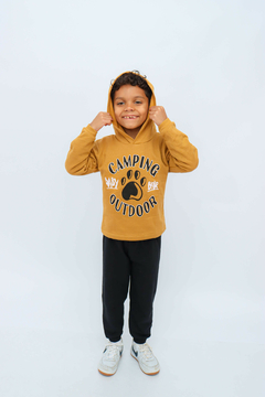 Conjunto infantil Moletom Inverno com Capuz