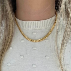 CHOKER LAMINADA MALEÁVEL BANHADA A OURO na internet