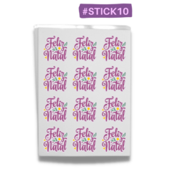 #STICK10 - Sticker de Folha de Açúcar - COLEÇÃO NATAL - comprar online