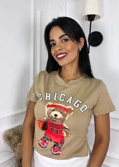 T-shirt urso chicago bege - Muudy