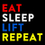Camiseta Eat, Sleep, Lift e Repeat - CrossFit Games