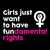 Camiseta Girls Just Want to Have Fun Fundamental Rights Hands - Tome Partido - Coleco Roupas e Jogos