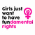 Camiseta Girls Just Want to Have Fun Fundamental Rights Hands - Tome Partido