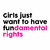 Camiseta Girls Just Want to Have Fundamental Rights - Tome Partido - Coleco Roupas e Jogos