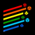 Camiseta Rainbow Dices - RPG