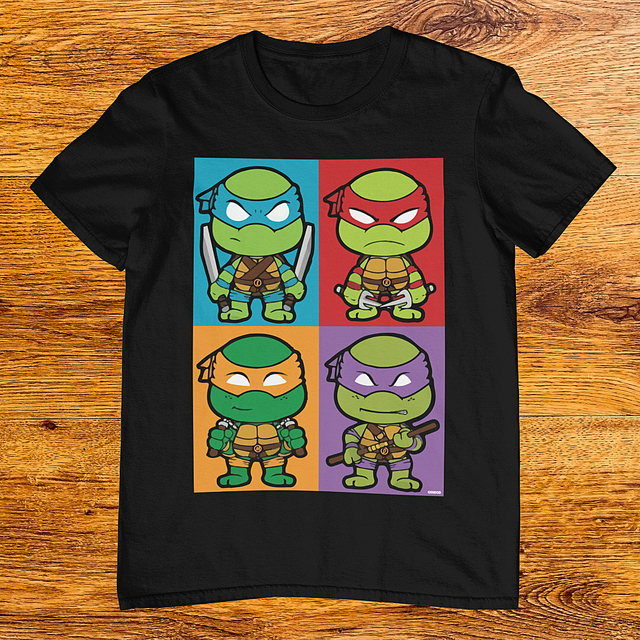 Camiseta Tartarugas Ninja Chibi - Retro Games